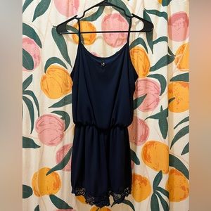 Navy Blue Romper